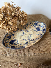 Load image into Gallery viewer, Lovely French Dark Blue Buttery Ironstone Ravier
