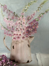 Load image into Gallery viewer, Beautiful Foxglove Oil Painting
