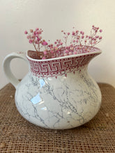 Load image into Gallery viewer, French Tubby Pink and Marble Effect Jug
