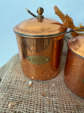 Load image into Gallery viewer, French Vintage Copper Canisters

