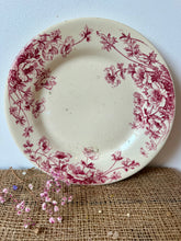 Load image into Gallery viewer, Lovely French Pink Anemone Ironstone Plate
