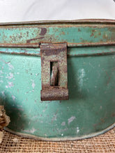 Load image into Gallery viewer, Chippy Green Galvanised French Bait Box
