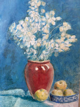 Load image into Gallery viewer, Beautiful Fruit and Floral Vintage Oil Painting

