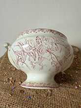 Load image into Gallery viewer, Gently Crazed French Pink Ironstone Soupiere
