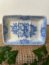 Load image into Gallery viewer, Blue and White Ironstone Soapdish
