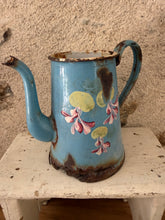 Load image into Gallery viewer, Completely Weathered and Worn French Enamel Coffee Pot
