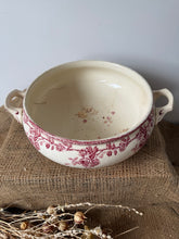 Load image into Gallery viewer, Pink Choisy de Roi Ironstone Rose Soupiere

