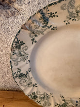 Load image into Gallery viewer, Green Heavy Ironstone Longwy Crazed Buttery Plate
