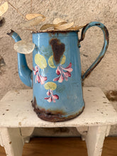 Load image into Gallery viewer, Completely Weathered and Worn French Enamel Coffee Pot
