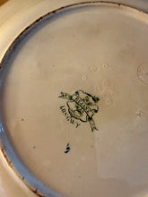 Load image into Gallery viewer, Green Heavy Ironstone Longwy Crazed Buttery Plate
