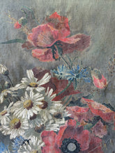 Load image into Gallery viewer, Vintage French Wildflower Oil on Canvas
