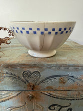 Load image into Gallery viewer, French Blue Checked Cafe au Lait
