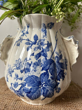 Load image into Gallery viewer, Huge Vintage Blue and White Pot/Vase
