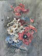 Load image into Gallery viewer, Vintage French Wildflower Oil on Canvas
