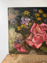 Load image into Gallery viewer, Stunning Vintage Floral Oil Painting
