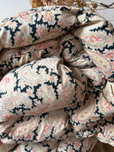 Load image into Gallery viewer, Beautiful Double Black Paisley Eiderdown
