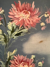 Load image into Gallery viewer, Pretty French Dahlias Oil on Fabric
