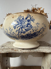 Load image into Gallery viewer, Large French Blue Transferware Soupiere
