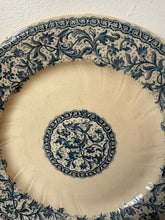 Load image into Gallery viewer, Large Blue Transferware Faceted Plate

