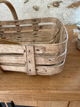 Load image into Gallery viewer, Bleached French Rustic Bentwood Basket
