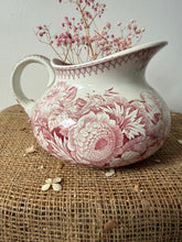 Load image into Gallery viewer, French Pink Ironstone Tubby Sarreguimes Jug
