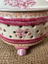 Load image into Gallery viewer, Pretty Pink Lidded Ironstone Pot
