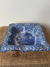 Load image into Gallery viewer, Super Vintage Blue and White Square Dish
