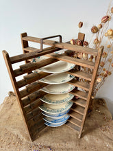 Load image into Gallery viewer, French Vintage Wooden Plate Rack
