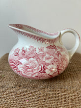 Load image into Gallery viewer, Pink Transferware Sarreguimes Jug
