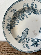 Load image into Gallery viewer, French Bird Floral Transferware Dish
