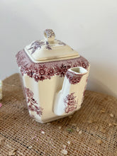 Load image into Gallery viewer, Vintage Purple Transferware Teapot
