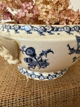 Load image into Gallery viewer, Gorgeous Deep Blue French Transfeware Soupiere
