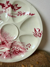 Load image into Gallery viewer, French Vintage Pink Ironstone Oyster Plate
