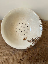 Load image into Gallery viewer, French Buttery Ironstone Drainer / Berry Bowl
