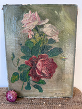 Load image into Gallery viewer, French Antique Roses Oil on Canvas
