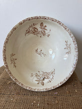 Load image into Gallery viewer, French Neutral Wide Footed Transferware Soupiere
