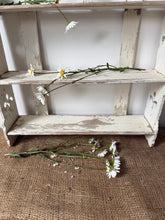 Load image into Gallery viewer, Gorgeous French Chippy White Painted Wooden Shelves

