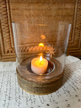 Load image into Gallery viewer, Hand Etched Glass Star Candle Holders
