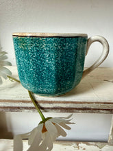 Load image into Gallery viewer, Beautiful Jewel Green Sarreguimes Vintage Cup
