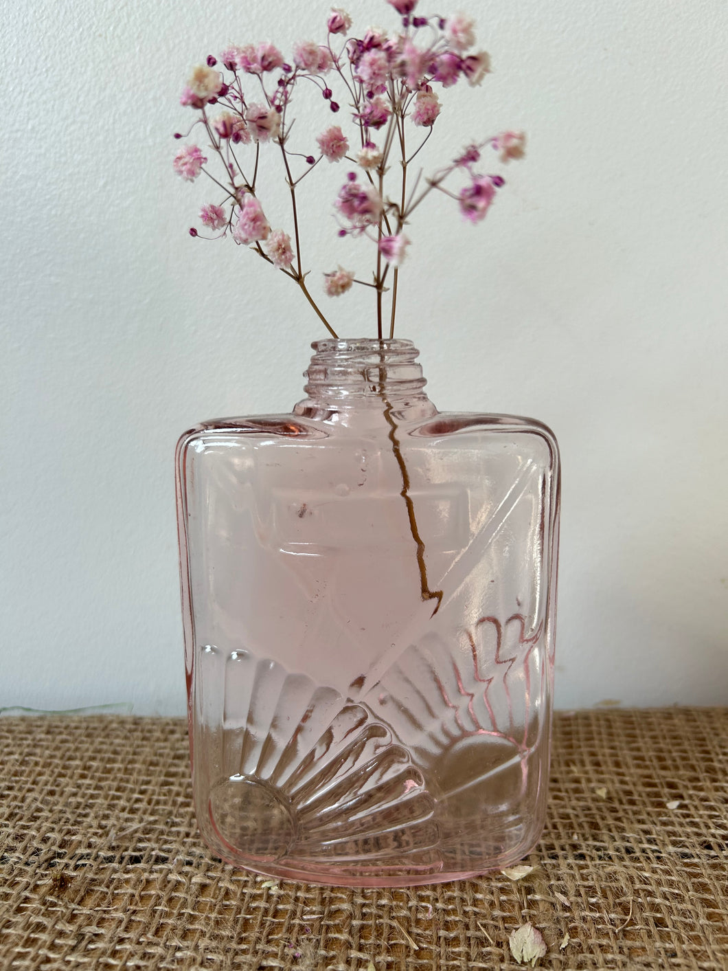 Pretty Pink Vintage Perfume Bottle