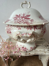Load image into Gallery viewer, Beautiful French Floral Ironstone Soupiere

