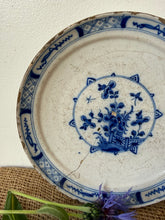 Load image into Gallery viewer, French Antique Floral Stapled Plate
