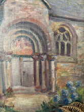 Load image into Gallery viewer, Gentle French Church Doorway Oil Painting
