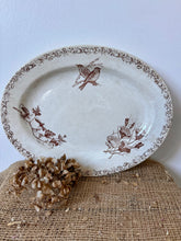 Load image into Gallery viewer, French Faience Bird Oval Platter

