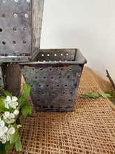 Load image into Gallery viewer, French Square Vintage Metal Faisselle
