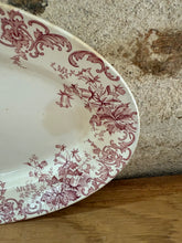 Load image into Gallery viewer, Pretty Pink Oval Ironstone Platter
