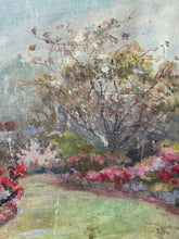 Load image into Gallery viewer, Vintage Aged Country Garden Oil on Canvas
