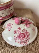 Load image into Gallery viewer, Pretty Pink Lidded Ironstone Pot
