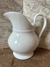 Load image into Gallery viewer, Crisp White French Ironstone Jug
