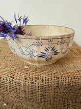 Load image into Gallery viewer, Beautiful Blue Delicate Ironstone Bowl
